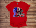 Bridgeport Middle Football Helmet